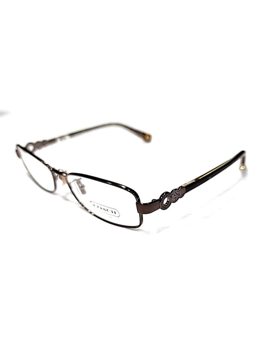 Coach HC5005 Sande 9035 Brown Metal Tortoise Rectangle Eyeglasses 53-15 135 New